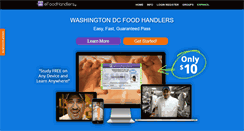 Desktop Screenshot of dcfoodhandlers.net
